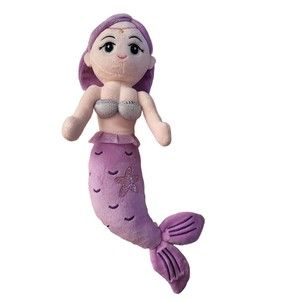 Soft Mermaid Doll Pink Purple Princess Plush